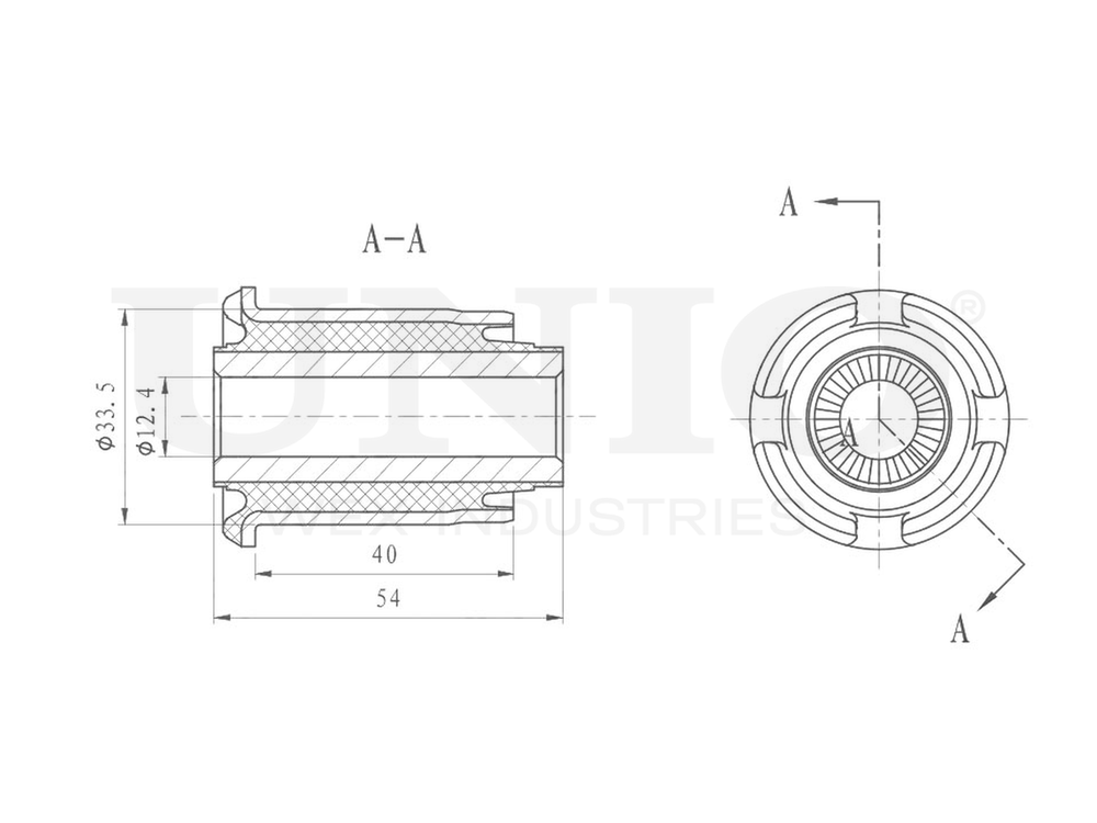 Сайлентблок задней цапфы UNIO RMP-20557