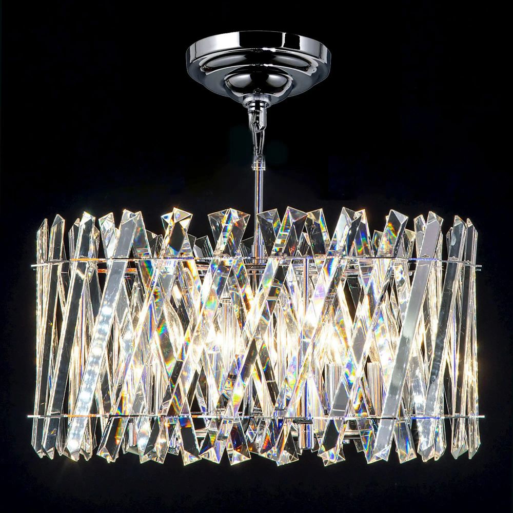 Citilux Ингвар CL334261 Люстра подвесная хрустальная Хром