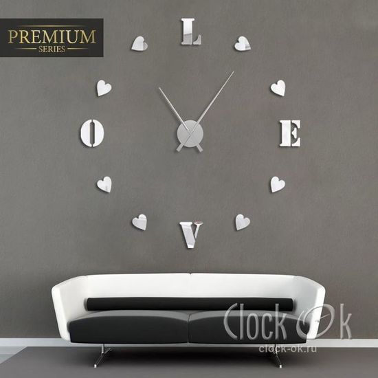 Настенные 3D часы Sweet Love