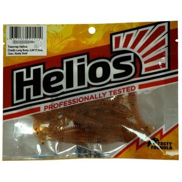 Твистер Helios Credo Long Body 2,95"/7,5 см Rusty Gold 12шт. (HS-9-006)