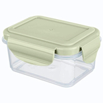 Контейнер для холодильника и микроволновой печи "smart lock" прямоугольный 0,25л (зеленый)