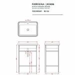 Консоль с раковиной Artceram FUORI SCALA ACA056/TFL03401/TFA 60.5 черная