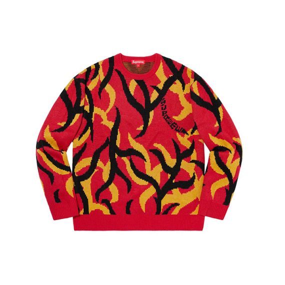 Supreme FW19 Week 2 Tribal Camo Sweater