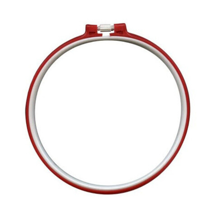 Пяльцы  "Gamma" d 260 мм, пластик, круглые, цв.красный/синий