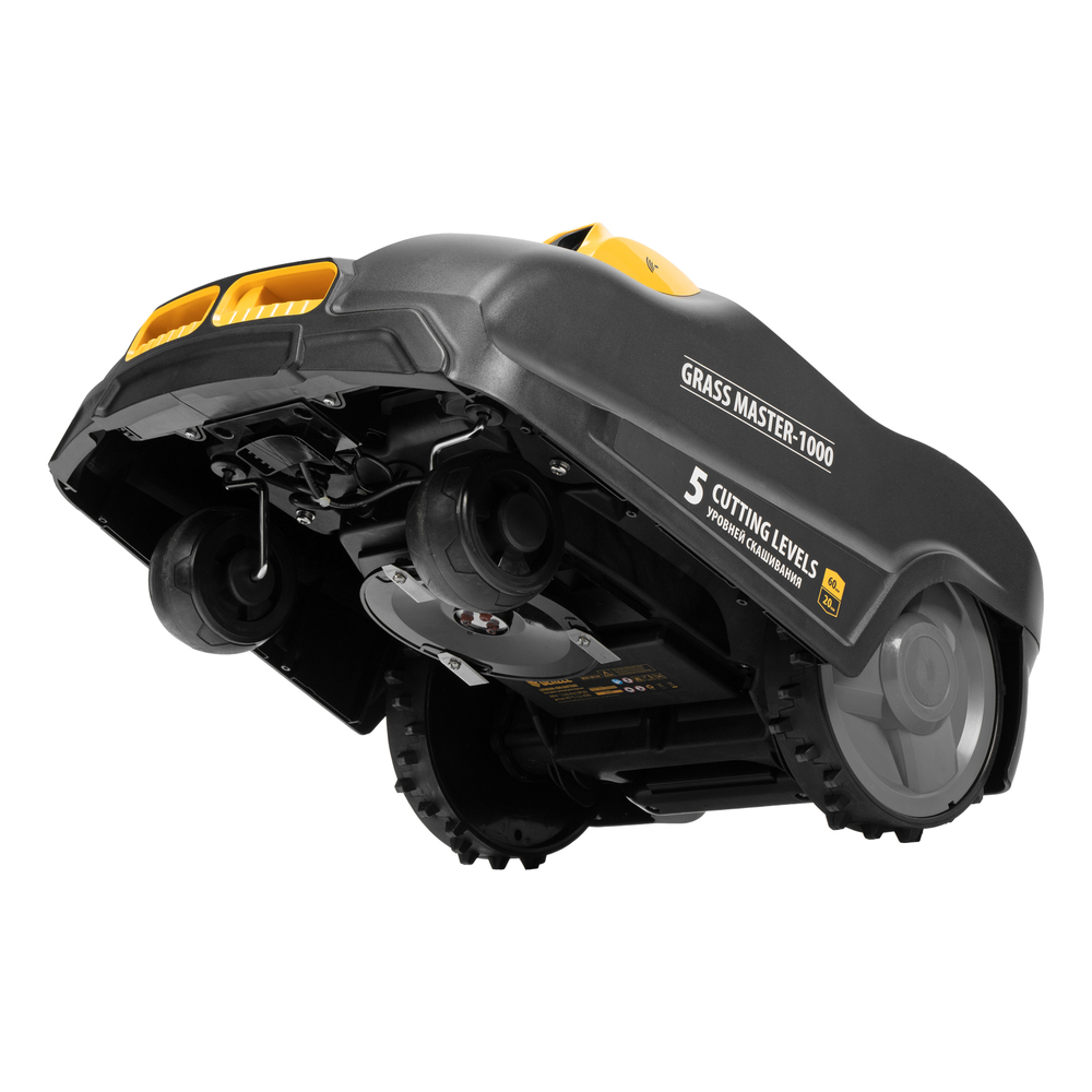 Робот-газонокосилка Grass Master 1000  1000м², 3Ач, 28V, LCD дисплей, Wi-Fi Denzel