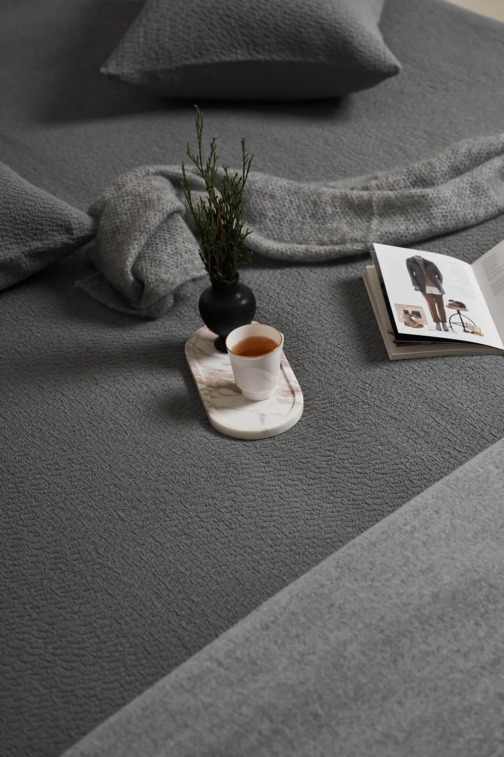 Покрывало Luxberry Лунная жемчужина Серый/люрекс