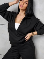 Спортивный костюм с брюками палаццо без начеса