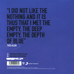 Manic Street Preachers / International Blue (Coloured Vinyl)(7" Vinyl Single)