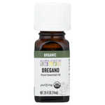 Aura Cacia, чистое эфирное масло, органический орегано, 7,4 мл (0,25 жидк. унции)