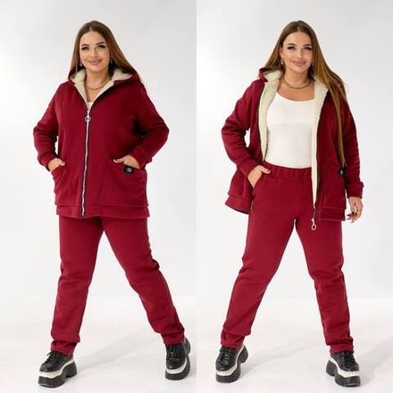 Костюм с мехом УК-5478-1 Фабрика Моды