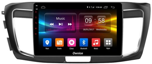 Магнитола для Honda Accord 9 2013-2015 (CR2) - Carmedia OL-1642 QLed, Android 10/12, ТОП процессор, CarPlay, SIM-слот