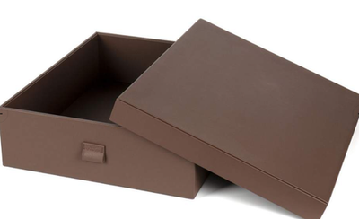 Короб для хранения с крышкой 408*485*135мм Брауни