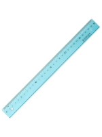 Линейка пластиковая 30 см Attache Bright Colours, голубая