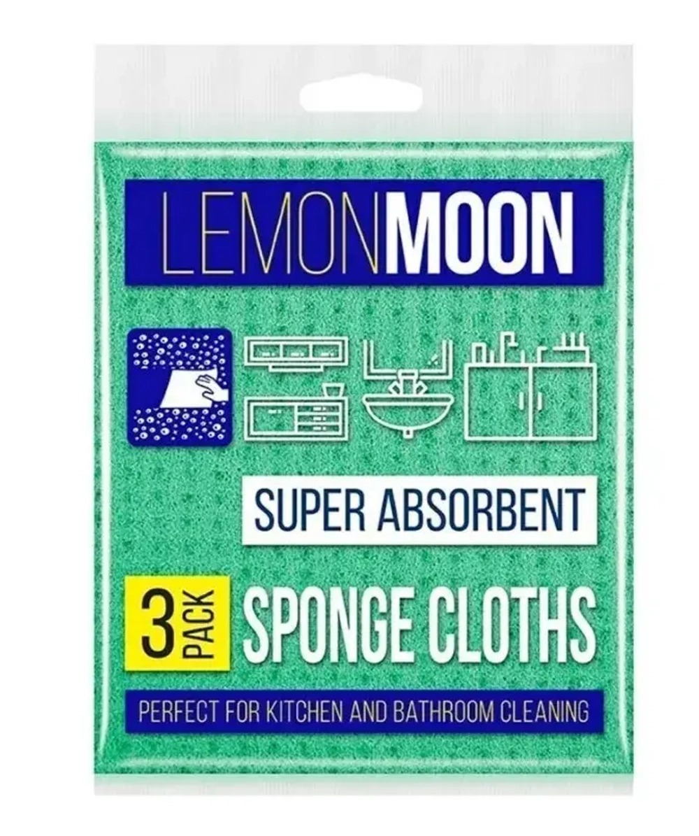 Салфетка целлюлозная LEMONMOON 180*200, 590гр/м2 (3 шт/упак)