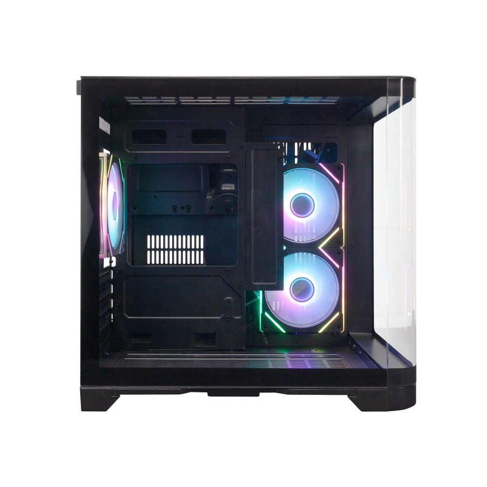 Корпус для компьютера 1STPLAYER UVIEW UV5 ARGB Black / mATX / 3x120mm ARGB fans / UV5-BK-2FC7R-1FC7