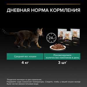 Пауч Pro Plan Maintenance для взрослых кошек, с говядиной в соусе