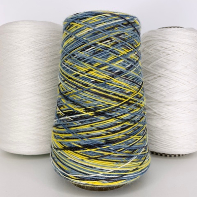 Caliza - Italy Stock- 75% шерсть, 25% п/а; 420м/100гр., мультиколор салатовый