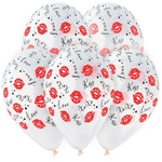 Набор шаров И 14 Поцелуи, 5 ст, 2 цв.,Прозрачный Кристалл/25 шт. / (Италия)