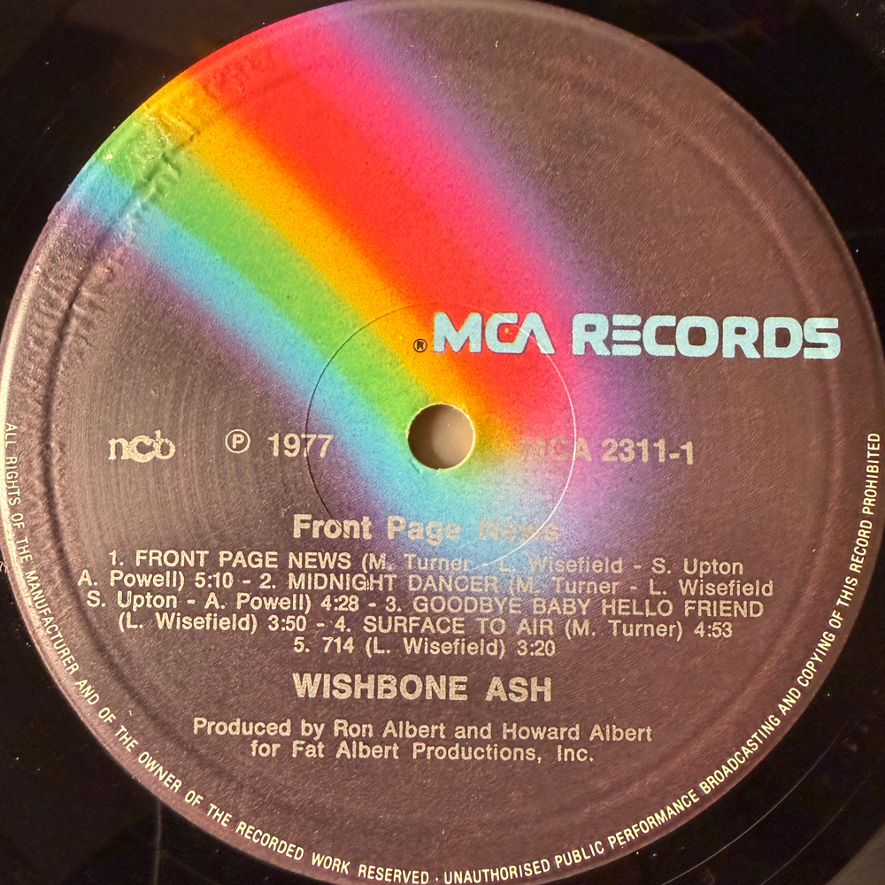 Wishbone Ash - Front Page News (Скандинавия 1977г.)
