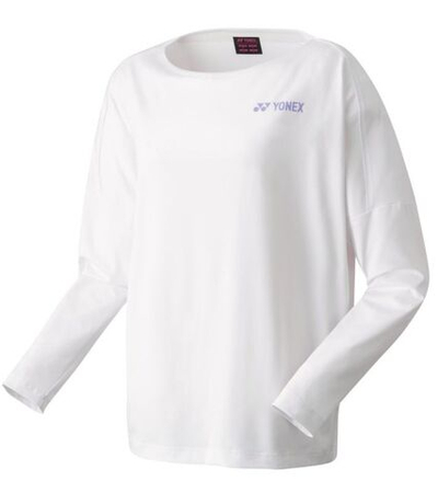 Женская теннисная футболка (dł. Рукава) Yonex T-Shirt Long Sleeve - white