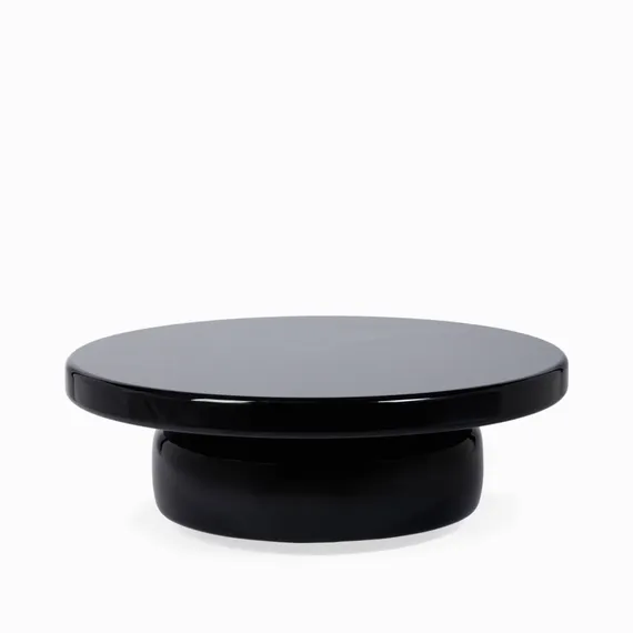 Кофейный стол Omen Ø90х30 см, черный глянец