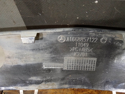 Накладка переднего бампера Mercedes ML GLE (W166) 15-18 Б/У Оригинал A1668857122