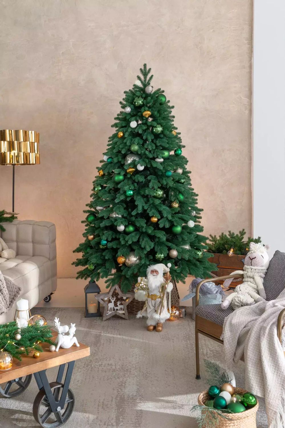 Ель искусственная «Парижанка» (Литая+пвх) 240 см / 2.4 м