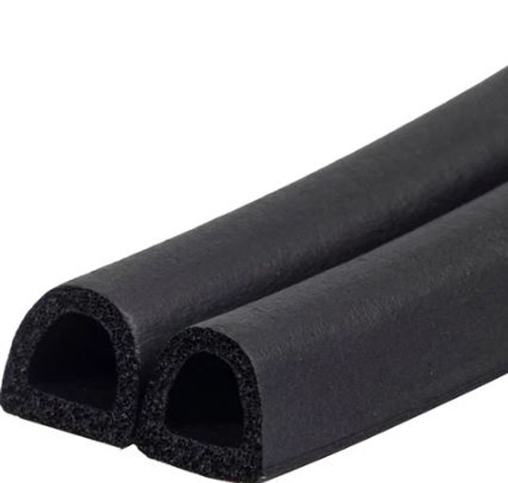 Уплотнитель D-50 10х12мм черный бухта 50м (промышл.) TECH-TOP 2х25м---