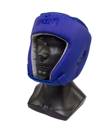 Шлем боксерский SOLTAS, открытый, синий, DX TOP SOFT MATT