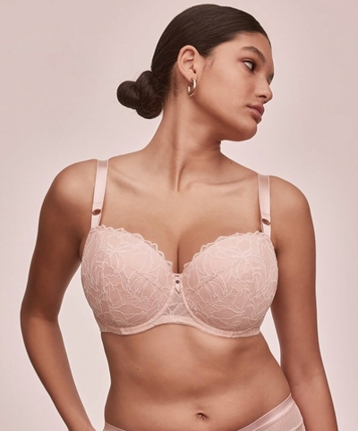 Бюстгальтер на косточках Glow (Размер: 70E) (Цвет: пудровый)