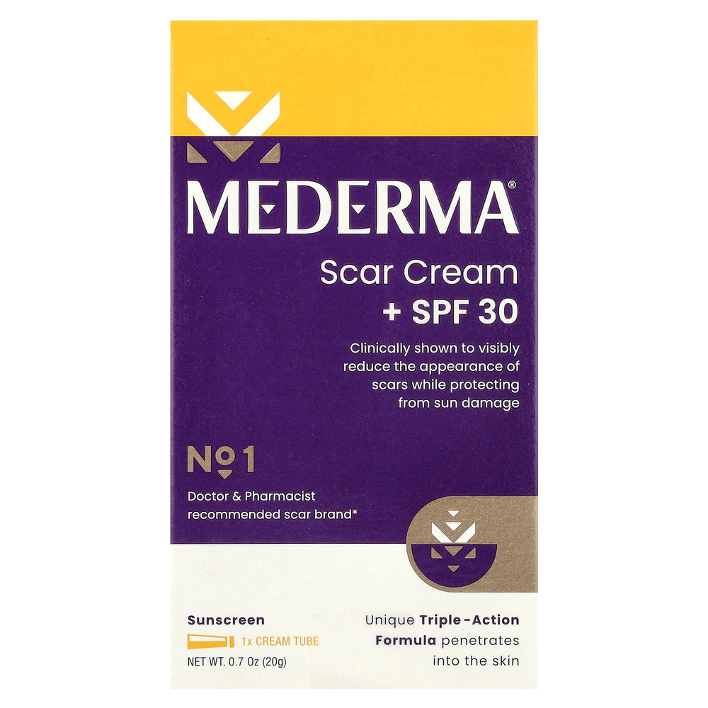 Mederma, крем против шрамов, SPF 30, 20 г (0,7 унции)