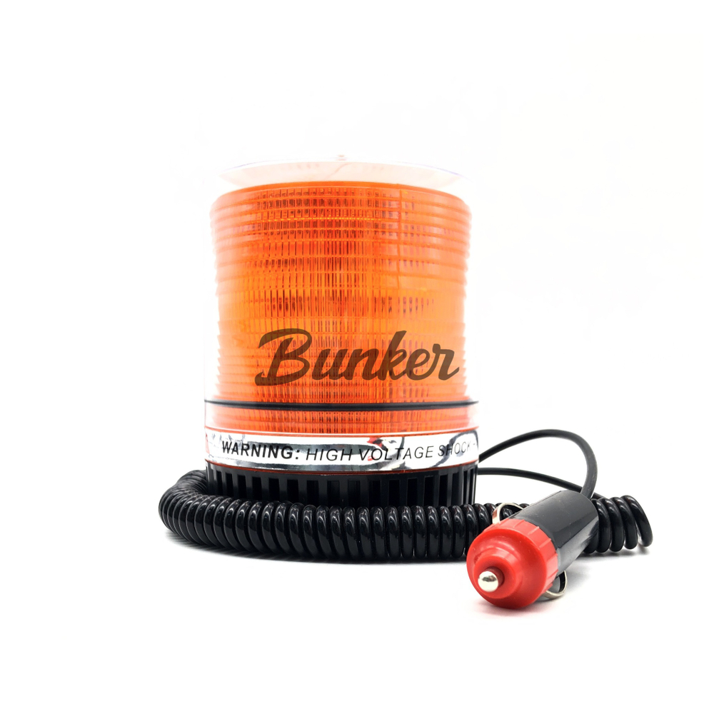 Мигалка круглая JSD-001 (113х110 мм)12/24V желтая