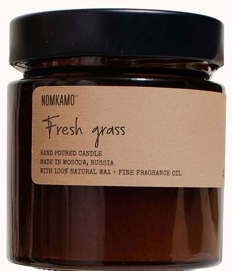 FRESH GRASS свеча в янтарной банке, Nomkamo