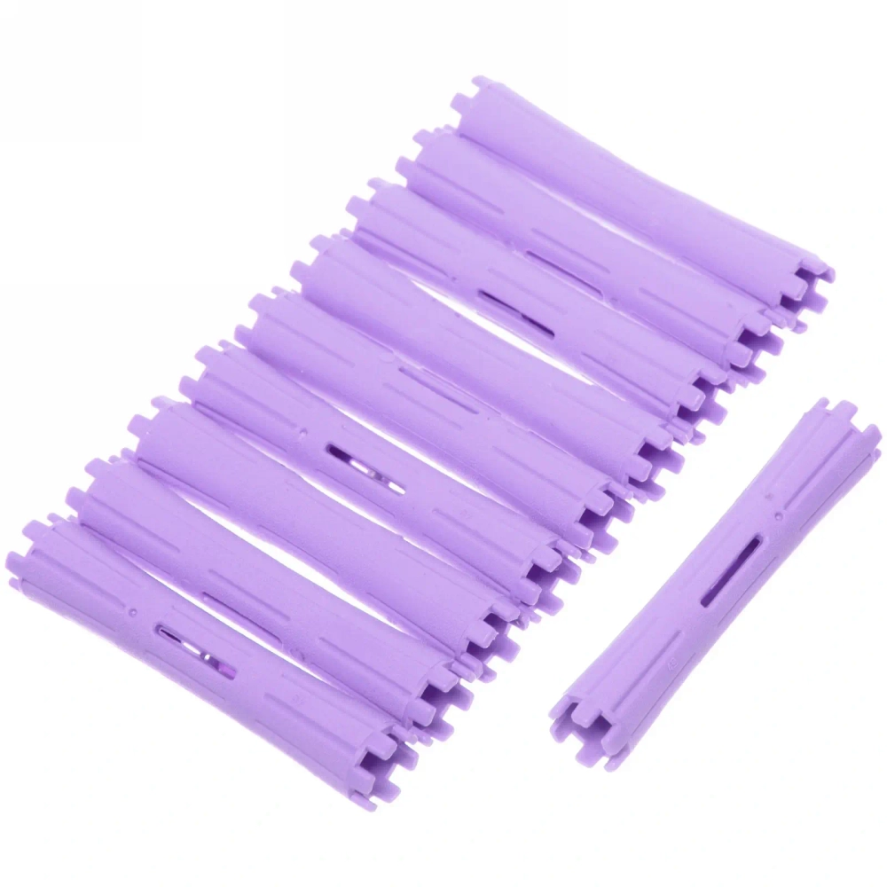 Бигуди пластмассовые-коклюшки 10шт «Styling», микс 6 цветов, d=1,6см (прозрачный пакет с подвесом), без резинки