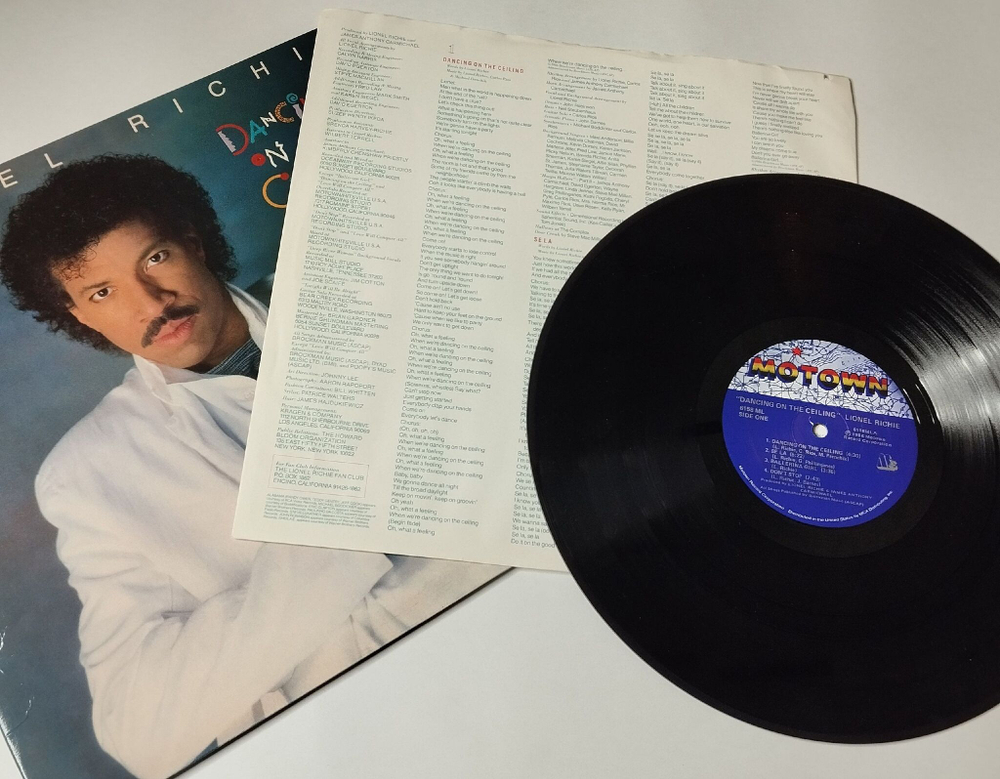Винтажная виниловая пластинка LP Lionel Richie Dancing On The Ceiling (USA 1986) Deep River Woman