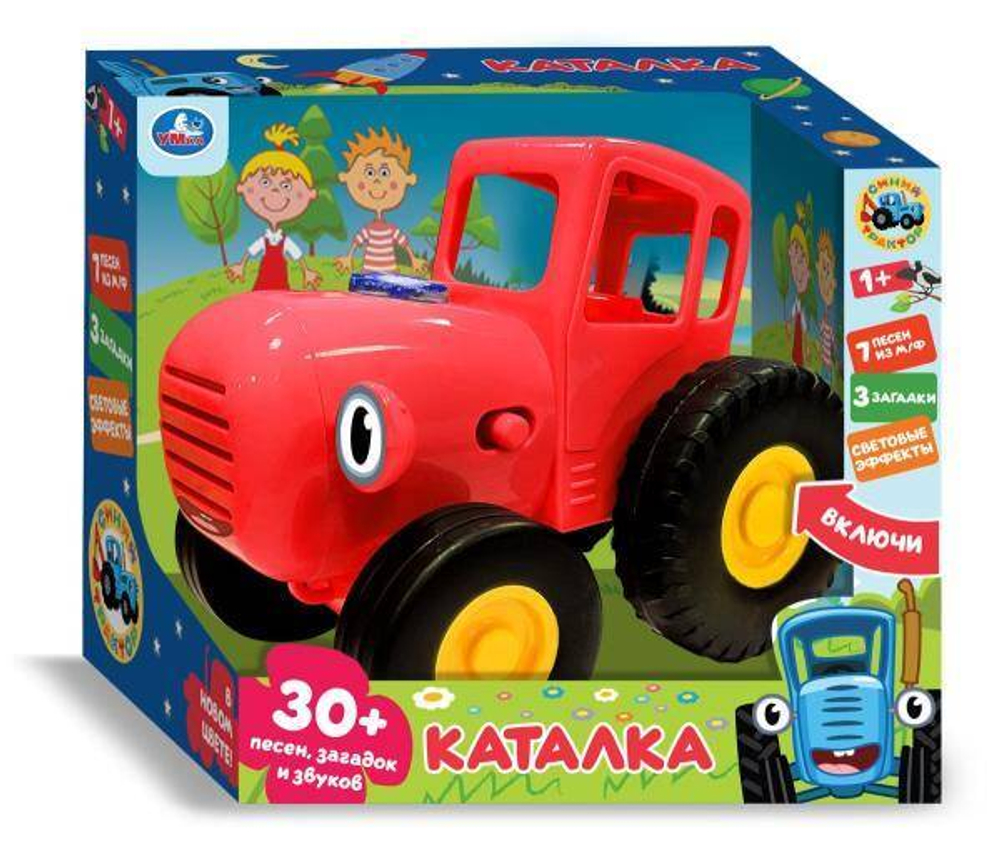 333935/Муз. красный ТРАКТОР Синий трактор 30 пес, загадок, зв.свет.кор.бат. Умка/HT848-R1/1 №1 (1)