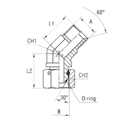 Соединение FRN45 BSP 3/4" CAST