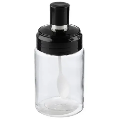 Банка для специй и сыпучих продуктов с ложкой, Vassetto, объем 240 мл (стекло/полипропилен