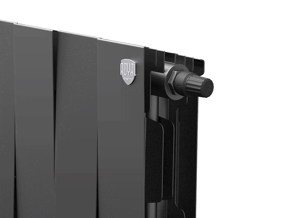 Радиатор биметаллический Royal Thermo PianoForte 200 Noir Sable 16 секций VDR (нижнее правое подключение)