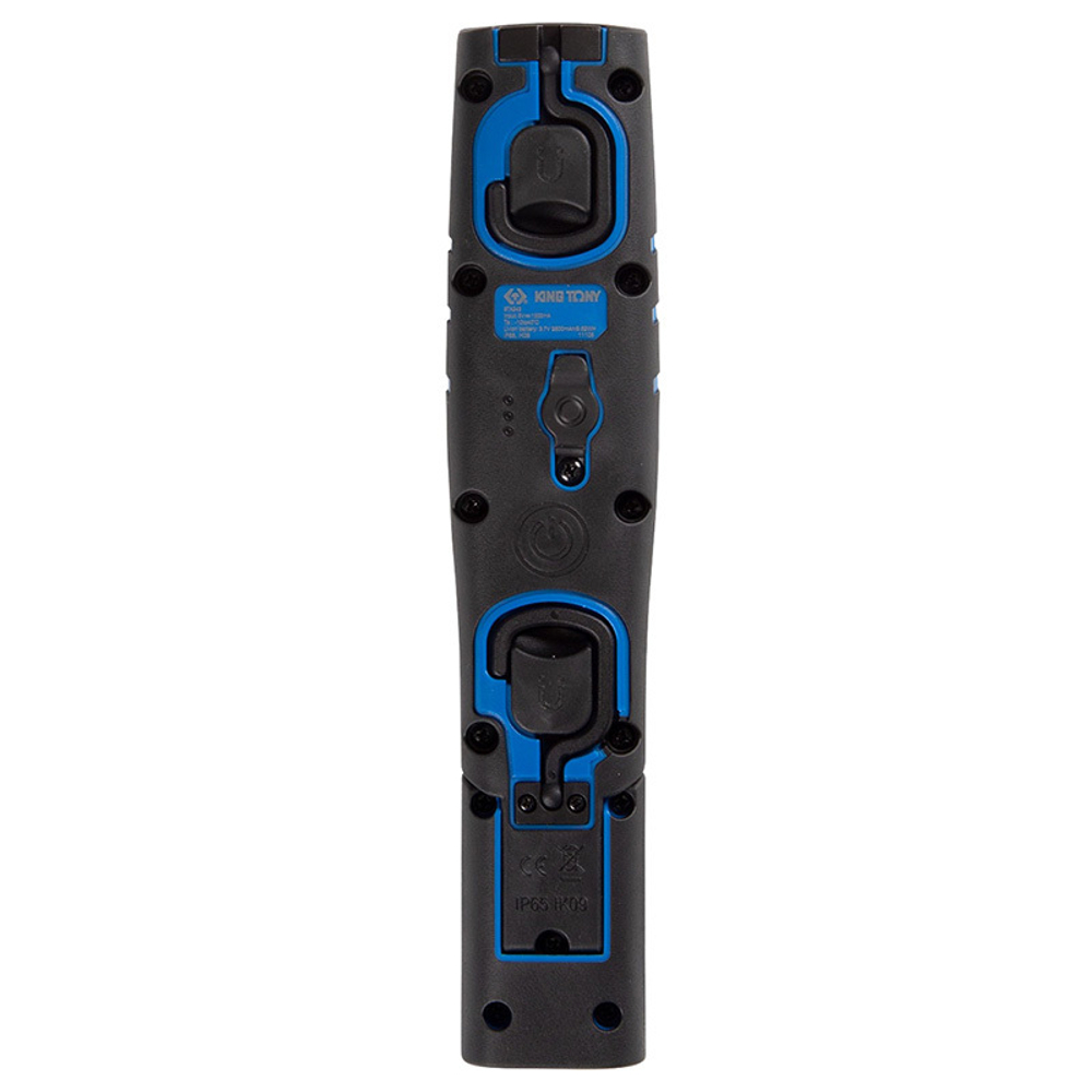 KING TONY (9TA242A) Фонарь светодиодный, шарнирный, магнит, 1+1 элементов, Li-Ion, 700 люмен