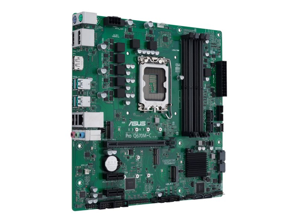Материнская плата Asus Pro Q670M-C-CSM, Socket LGA 1700, Intel Q670, mATX, RTL [90MB19E0-M2EAYC]