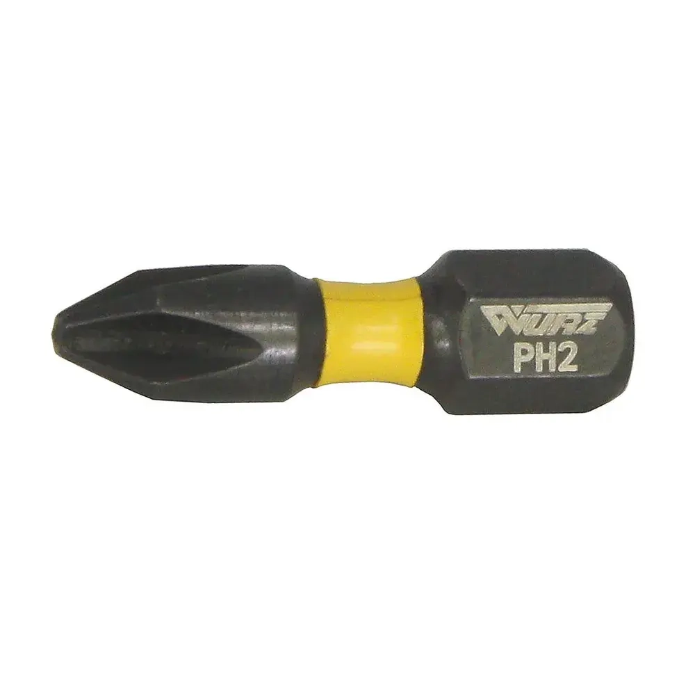 Бита PH2 x 25мм S3 5шт. торсионная WURZ 2400-5