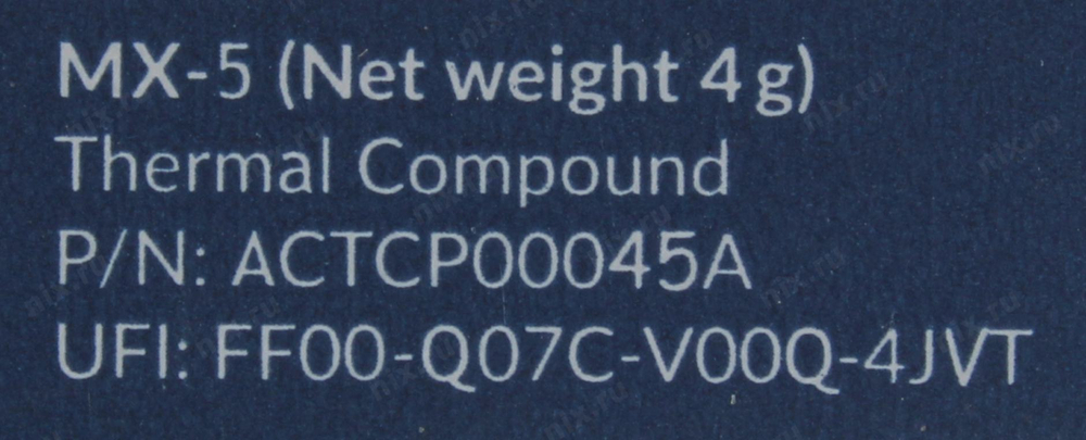 Термопаста Arctic Cooling &lt;ACTCP00047A&gt; Термопаста MX-5, 8 г