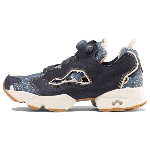 Reebok Instapump Fury Бежевые кроссовки Низкие кроссовки Черно-белая панда Юнисекс
