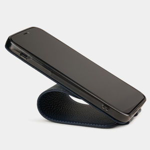 Чехол для iPhone 12/12Pro из кожи теленка, цвета синий