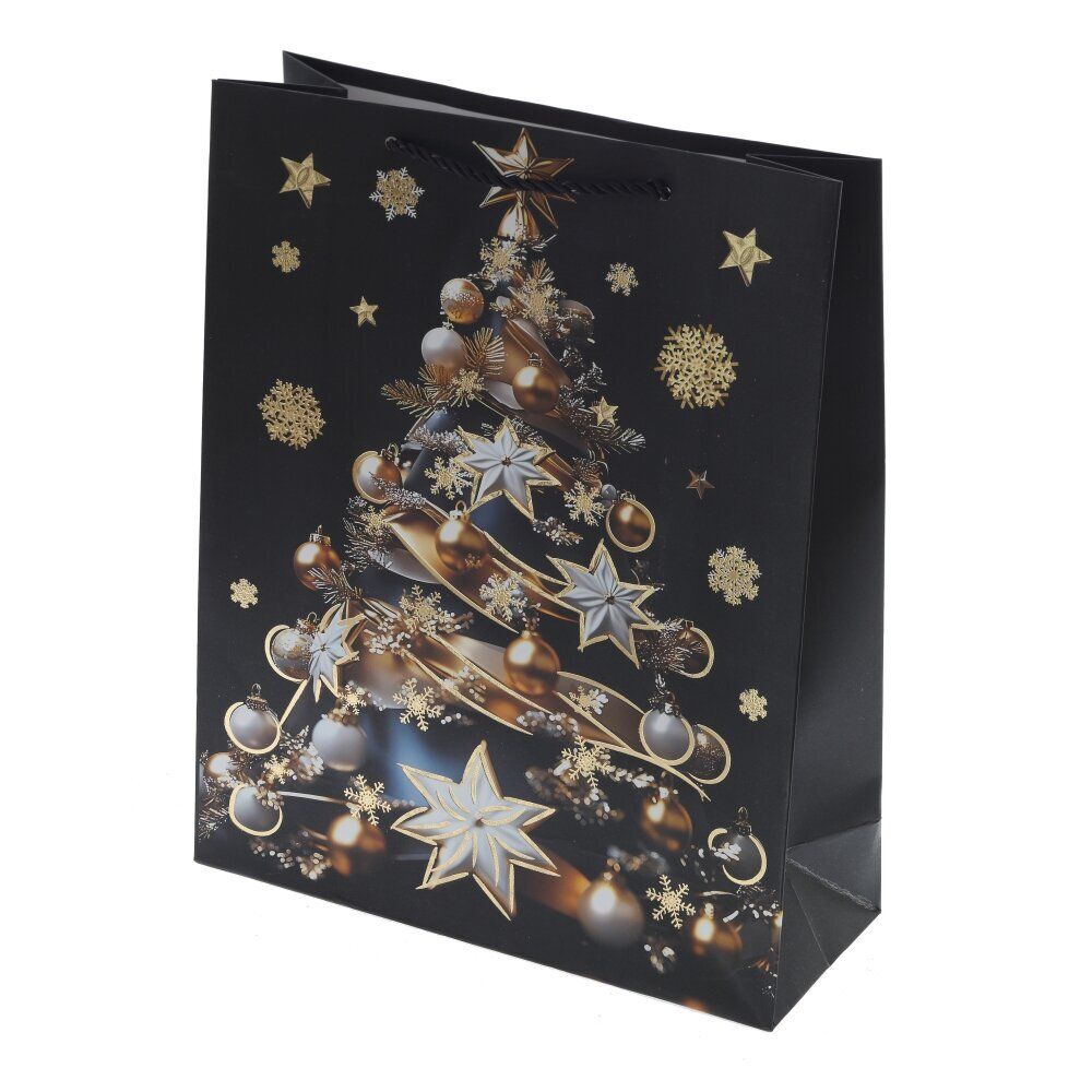 GAEM Пакет подарочный (бумага 210г/м2, блок 12шт), L26 W10 H32 см, 4в.