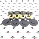 Накладка опоры нижняя + втулка аутригера + Направляющая нижняя (4+4+4) 123/06014 + 123/07482 + 128/10850