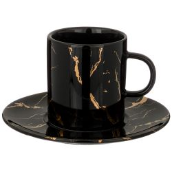 ЧАЙНЫЙ НАБОР LEFARD "FANTASY" НА 4 ПЕР. 8 ПР. 220 МЛ, ЧЕРНЫЙ (КОР=8НАБ.)