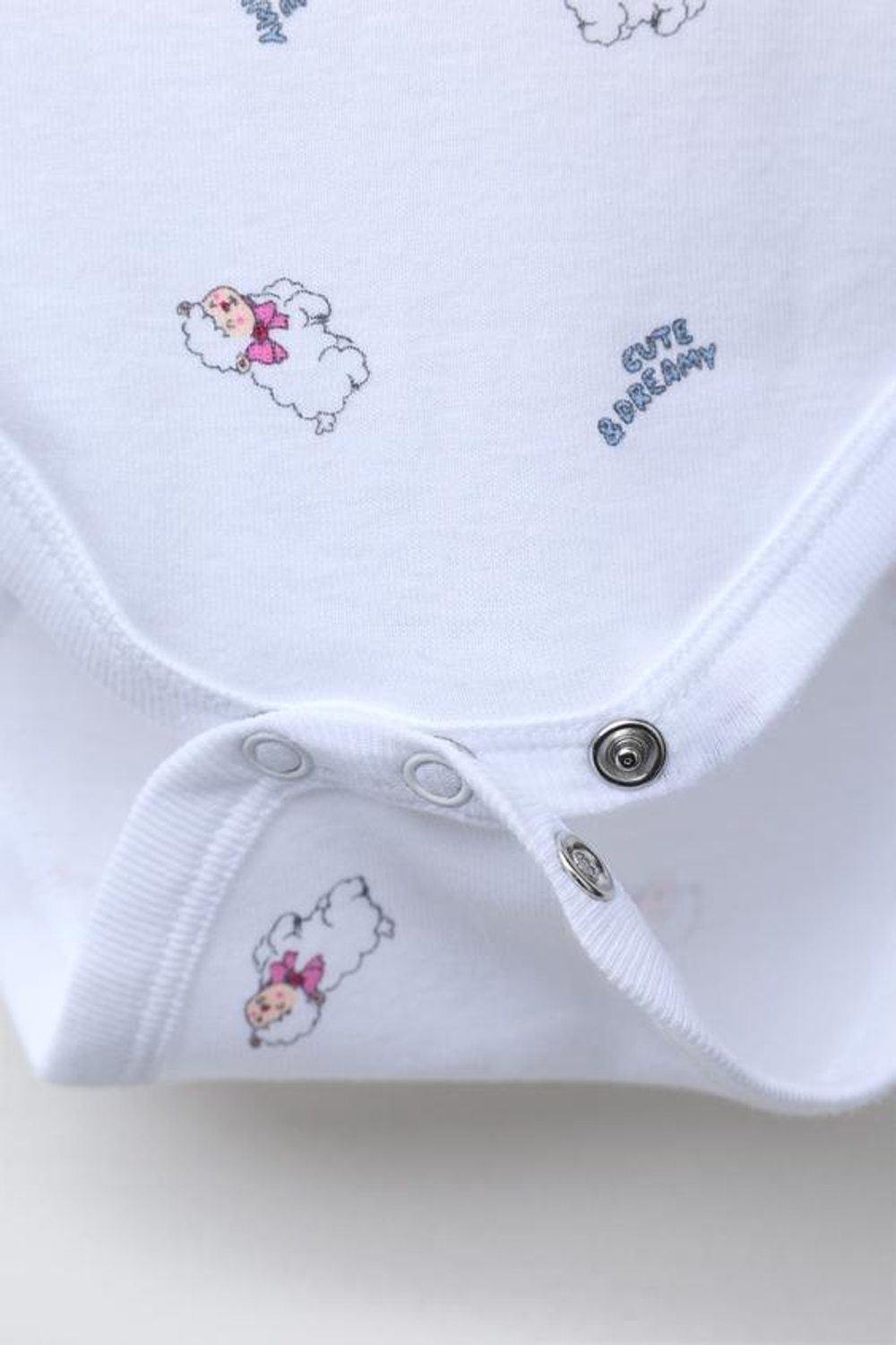 ZARA НАБОР ИЗ ПЯТИ БОДИ С ОВЕЧКАМИ, РОЗОВЫЙ