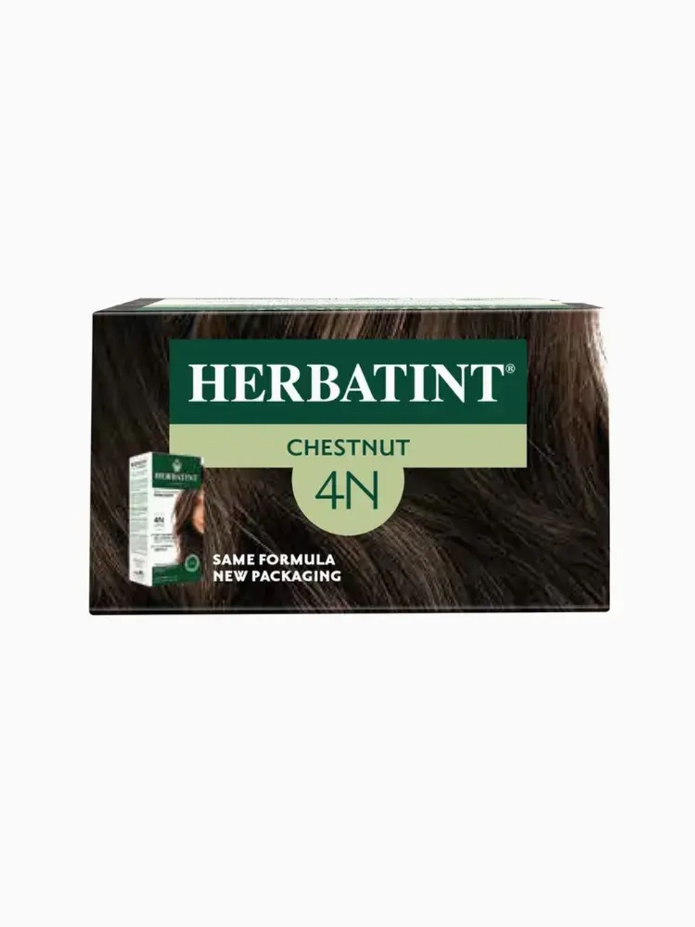 4N КАШТАН - гель-краска для волос HERBATINT, 170 мл / из Европы /